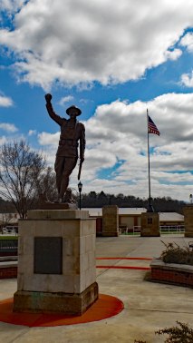 Doughboy Monument at Memorial Park, Johnson City.